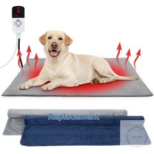Dog Heating Pad Outdoor, Heated Dog Bed Indoor for Cats, Warming Electric Pet