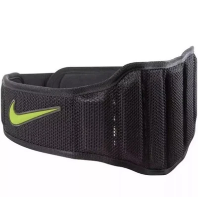 Neu mit Etikett Nike strukturierter Gewichtheben Trainingsgürtel 2.0 Größe XL Unisex schwarz Volt - Bild 1 von 4
