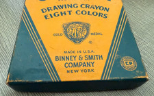 Vintage Crayola  #38 Drawing Crayons 8 Used C...