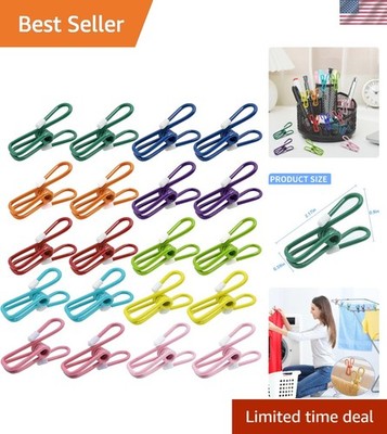 20 Pack of 2.2 Inch 55mm Stainless Steel Laundry Clothes Pins - Durable Cloth...