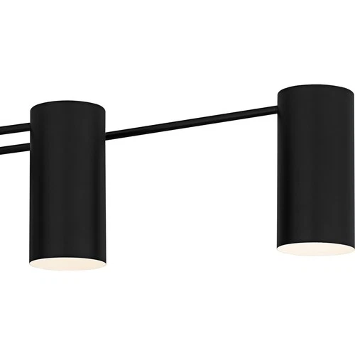 Matte Black  Linear Chandelier from the Foreland Collection - Picture 6 of 7