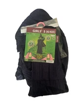 Disguise Child Girls Size S 6/6X Elphaba Wicked Deluxe Halloween Costume