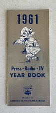 1961 BUFFALO BILLS MEDIA GUIDE YEARBOOK AFL Press Radio TV