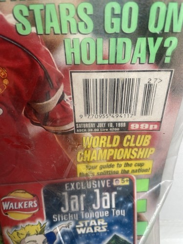MATCH MAGAZINE JULY 1999 FACTORY SEALED WITH FREE STSRWARS JAR JAR TOY RARE 1999 - Picture 24 of 24