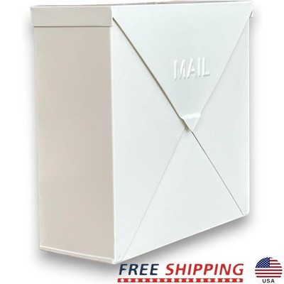 Heavy Duty Waterproof Mailbox Wall Mount Large Capacity Durable Modern Design US