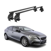 Menabo DachträGer GrundtäGer FüR Volvo V40 2016-2019 FL 50Kg Stahl Schwarz 2 Tlg
