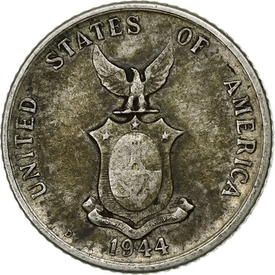 Philippines, 20 Centavos, 1944, Denver, Argent, TB+, KM:182 - Photo 1/2