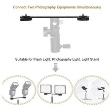 Flash Bracket 1/4" Screw Hole and Hot Shoe Mount 8"/20cm Flash Extension Bar