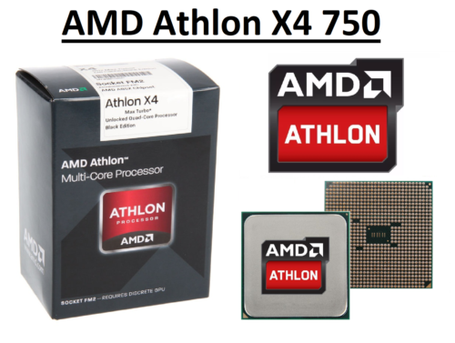 AMD Athlon X4 750 Quad Core Processor 3.4 - 3.9 GHz, Socket FM2, 65W CPU  - Picture 1 of 5