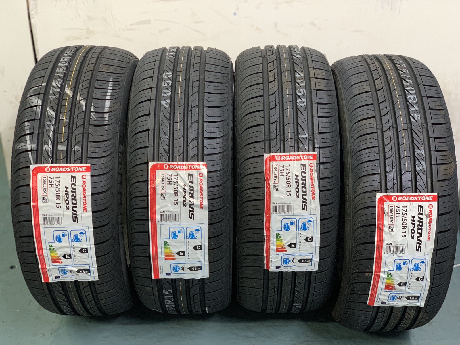 4 x 175/50 R15 Roadstone Eurovis HP02 75H 175 50 15 (1755015) - FOUR ...