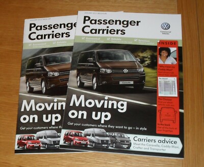 Volkswagen VW Caravelle Shuttle T5 Caddy Maxi Life Brochure & Price List 2011 