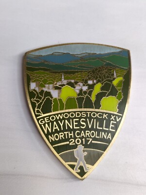 UNACTIVATED-Geocoin -Goewoodstock XV -2017 Waynesville North Carolina