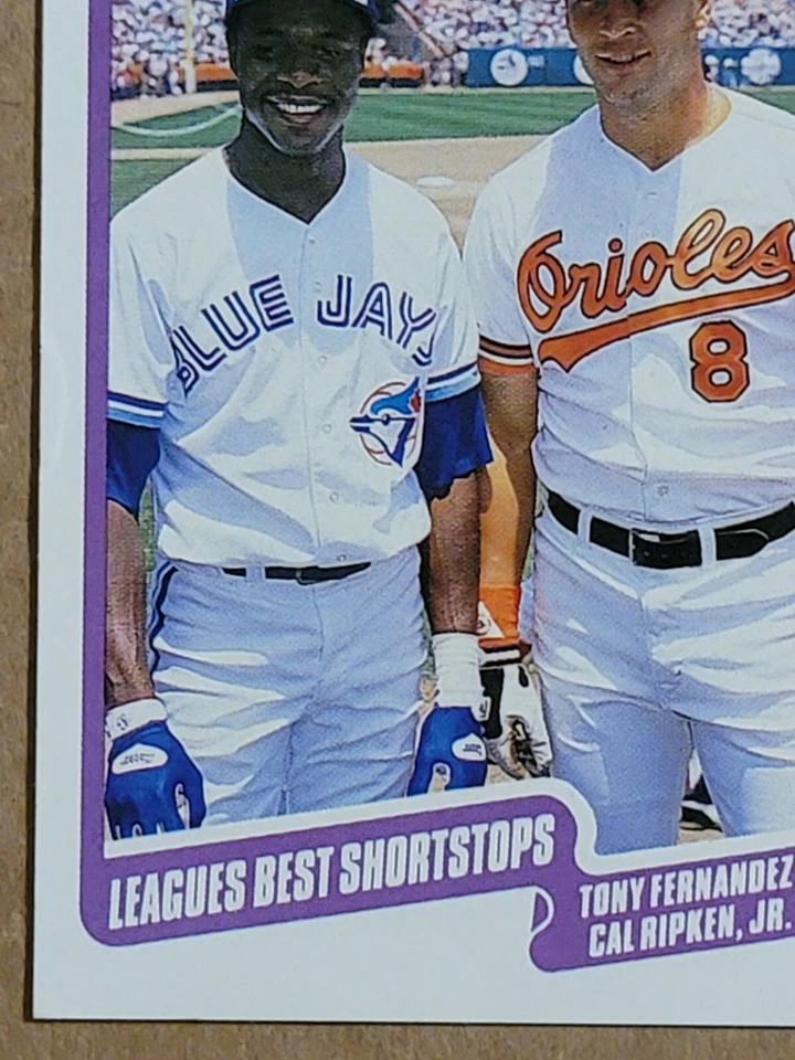 Cal Ripken Jr/Tony Fernandez 1990 Fleer Super Star Specials Baseball Card #634 - Image 4 of 4