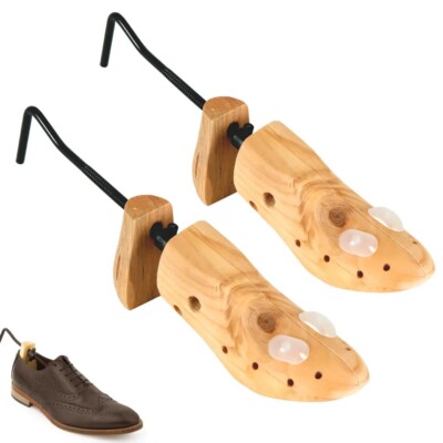 x MENS SHOE STRETCHERS SHOE TREE WOODEN SHAPER