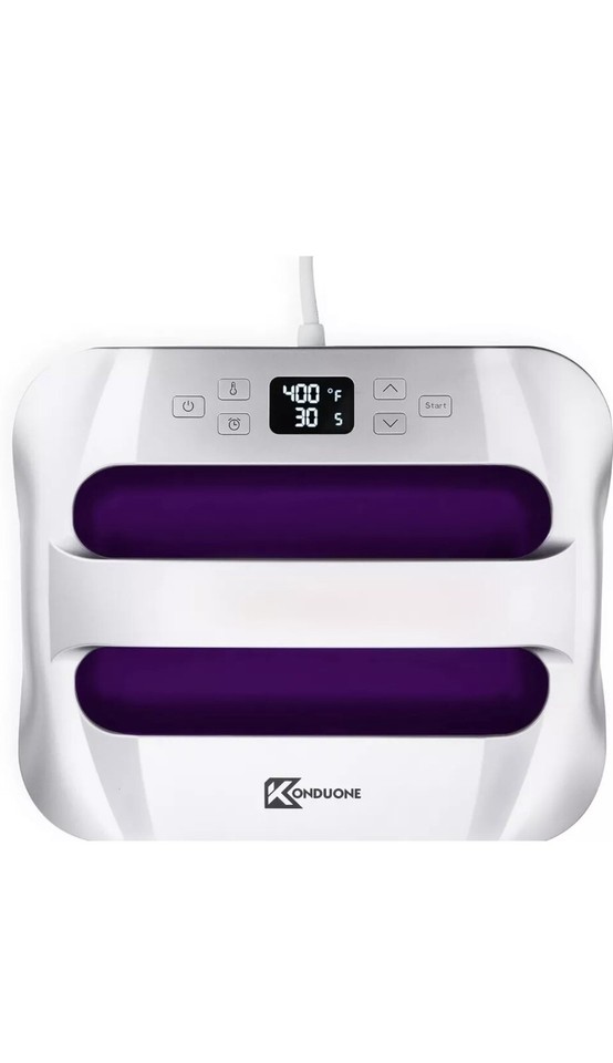 Konduone Smart Heat Press Machine 12" x 10" Heat Transfer TShirts HTV