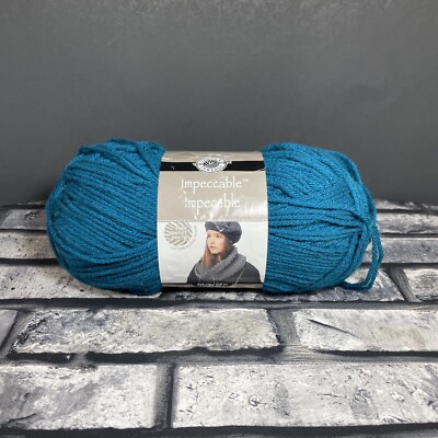 Loops & Threads Impeccable Yarn 01205 Teal 1 Skein 4.5oz 268yds