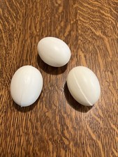 Realistic Life-Sized 3 EGGS 1980s Vintage Pretend Play Food Prop