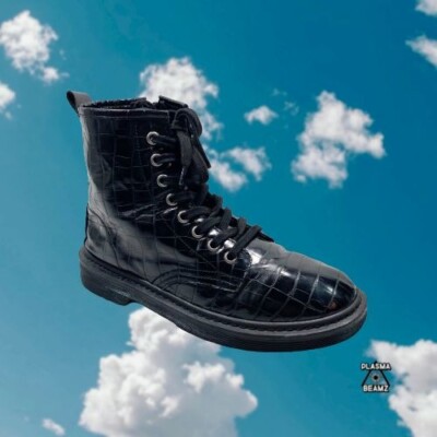 Steve Madden Black Vegan Flann Combat Boots 7 | eBay display picture 2