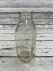 VTG The East End Dairy Williamsport PA Embossed Square Pint Glass Milk Bottle