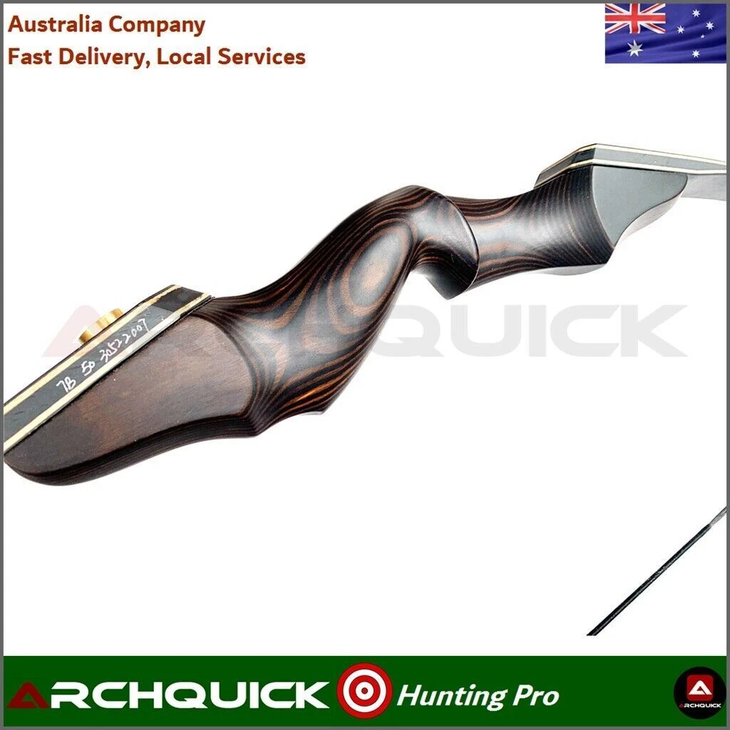 Junxing 60" GT D63 BLACK WOOD Recurve Take Down Target & Hunting Bow 30-60lbs