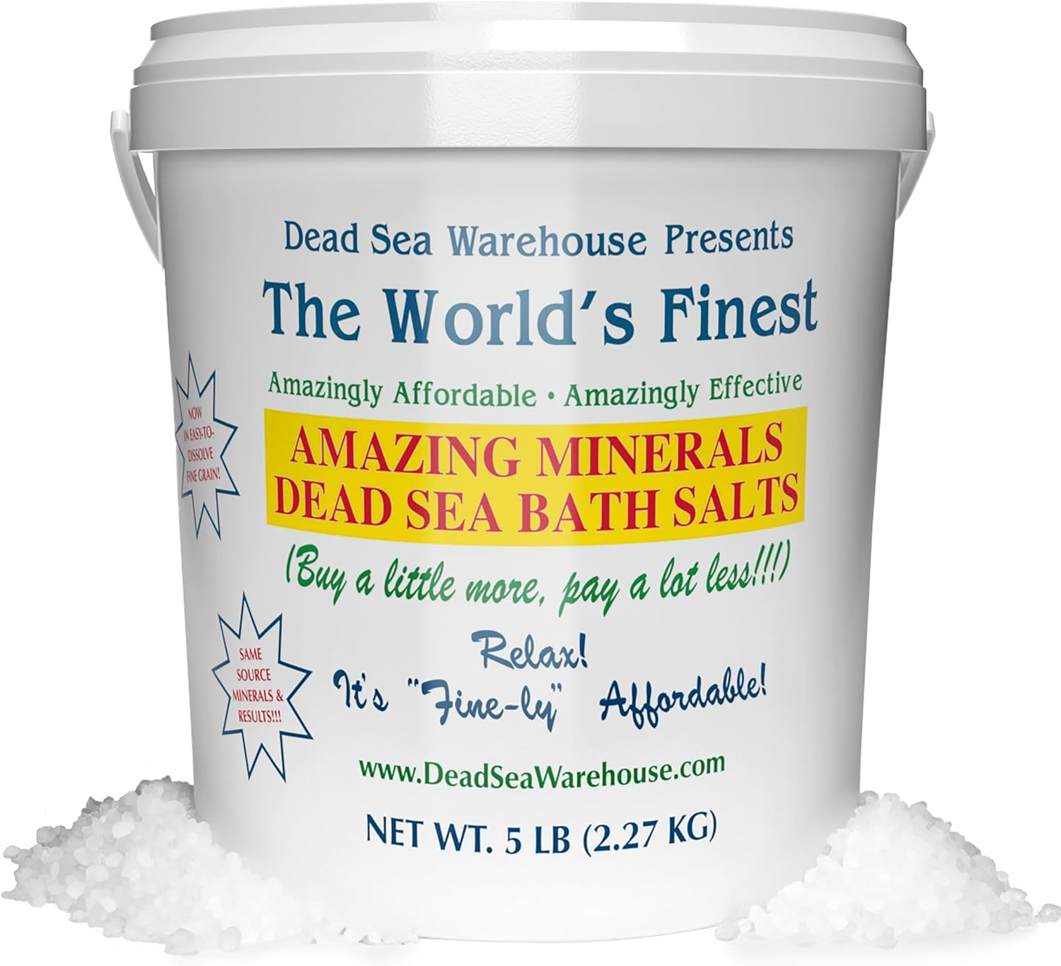 Amazing Minerals Dead Sea Therapeutic Bath Salts with 100% Full Minerals