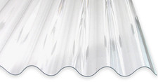 Acryl Lichtplatten Profilplatten 3mm Sinus 76/18  klar unstrukturiert glatt