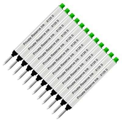 12 Pack - Private Reserve 8126 Capless Rollerball - Green Ink