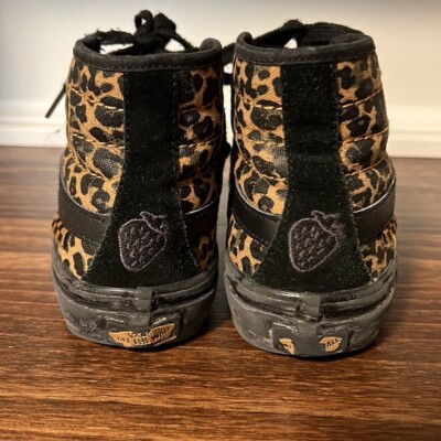 Vans Skate Sk8-hi Cher Strauberry Leopard Print Shoes Sneakers