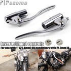 For Harley Bobber Chopper Retro Custom 1'' Handlebar Inverted Control Hand Lever