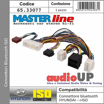 Connecteur Iso Système Bluetooth Interface Pour Hyundai I30 à Partir De 2016 IN - Photo 1/3