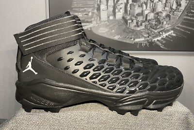 Nike Jordan Savage Pro 2 Shark Men’s Size 16 Black Football Cleats CV1666-003 s-l400.jpg main image 2