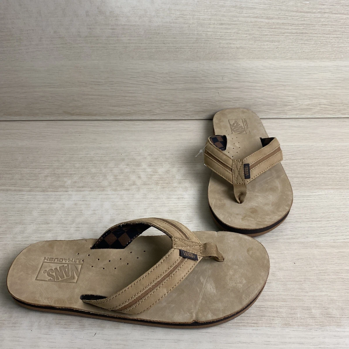Tan flip flops store mens