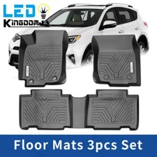 Floor Mats for 2013-2018 Toyota RAV4 All Weather TPE Rubber Front & Rear Liners