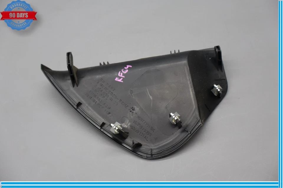 06-12 Mercedes W164 ML550 ML63 AMG Front Right Dash Dashboard Trim Black Oem - Image 4 of 4