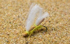 1 Doz Foam Chubby Chernobyl Hopper Yellow Dry Fishing Fly - Hook Size #8