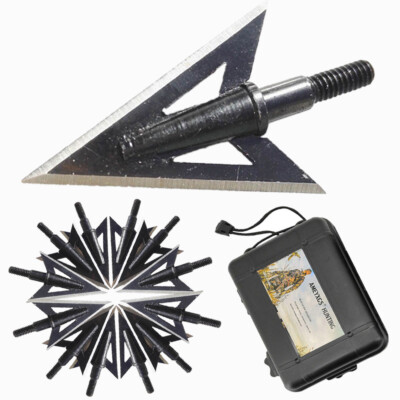 6/12 Stück Pfeilspitze Jagdspitzen 100 Grains Broadheads für Bogenschießen Jagd