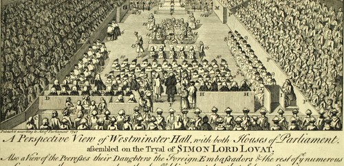 PERSPECTIVE DU HALL DE WESTMINSTER Gravure originale de John Bowles 1747 - Picture 3 of 4