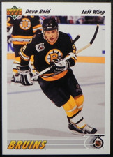 1991-92 91/92 Upper Deck #531 Dave Reid Boston Bruins