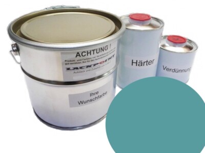7 Liter Set 2K Car Paint for Suitable VW LA6T Turquoise No Water Enamel Gloss L