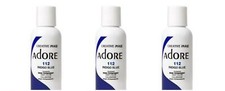 BL Adore Semi-Permanent Haircolor 112 Indigo Blue 4 oz - THREE PACK