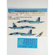 FOXBOT 48-037 Scale 1:48 Decals Sukhoi Su-27 with Name, Ukrainian Air Forces