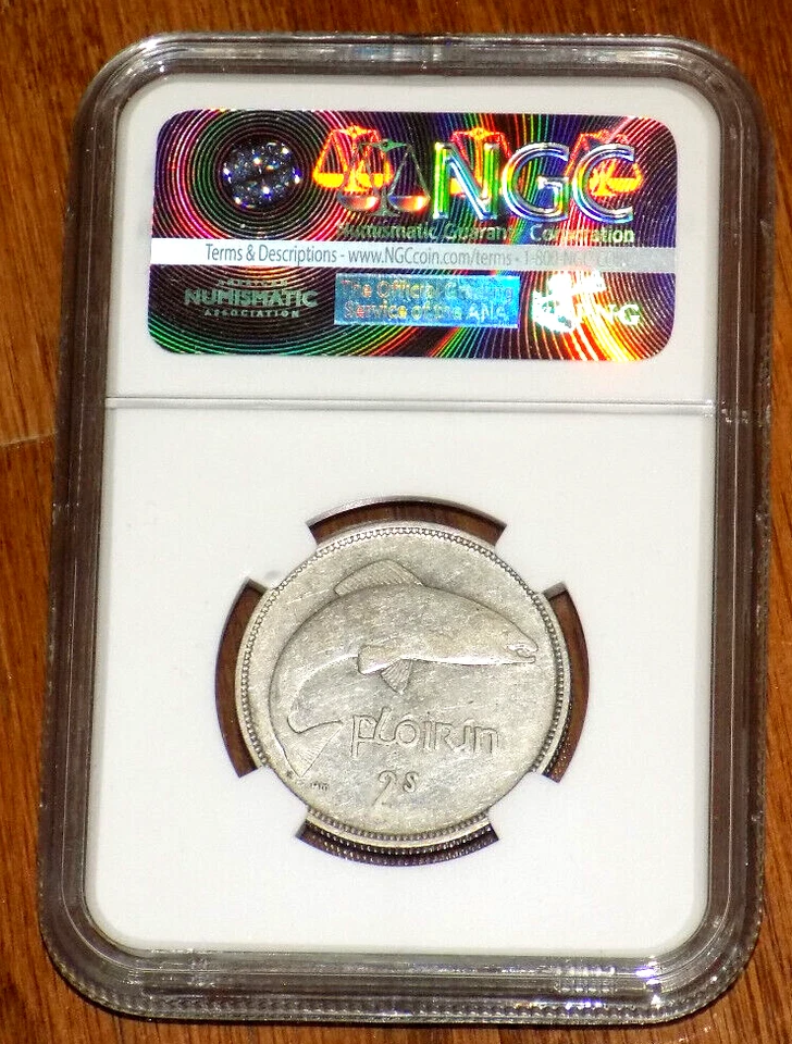 1931 Ireland 2S Florin NGC XF 45 Irish Silver KM# 7 Certified Key Date Coin - Image 3 of 4