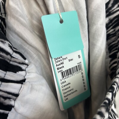 スーパー New SEAFOLLY Australia Size Small Zahara Zebra High Rise Pull On