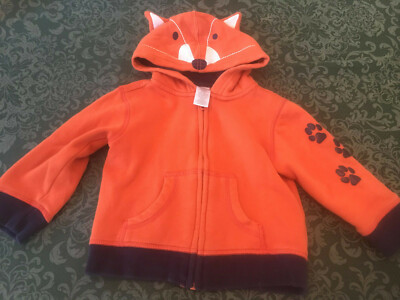 GYmboree fox boys hoodie 12-24 mos 18 m S'More Style hooded