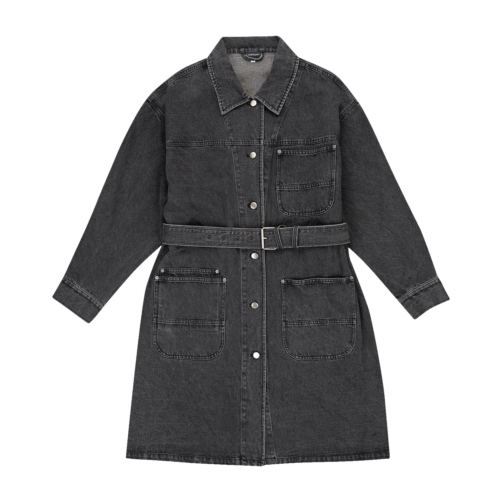 Black Casual Trench abrigos, chaquetas y chalecos para Mujeres