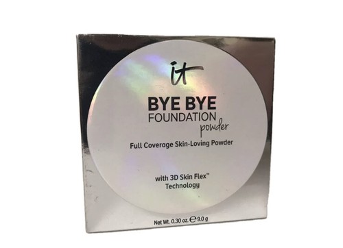 It Cosmetics Bye Bye Foundation Powder Full Cover DEEP EBONY 3D Skin Flex 0.30oz - Picture 3 of 5