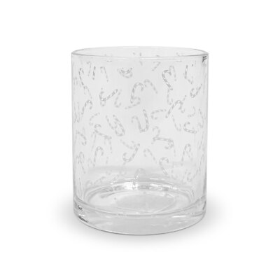 Weihnachts Wassergläser Stoffwolken aus Glas mit Weihnachtsdeko 6 Stück 5711