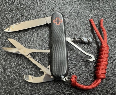 New Victorinox Compact Swiss Army Knife w/ Custom Black Micarta