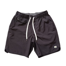Vuori Shorts Mens Small Black Banks Unlined 7" Drawstring Logo Pocket V330