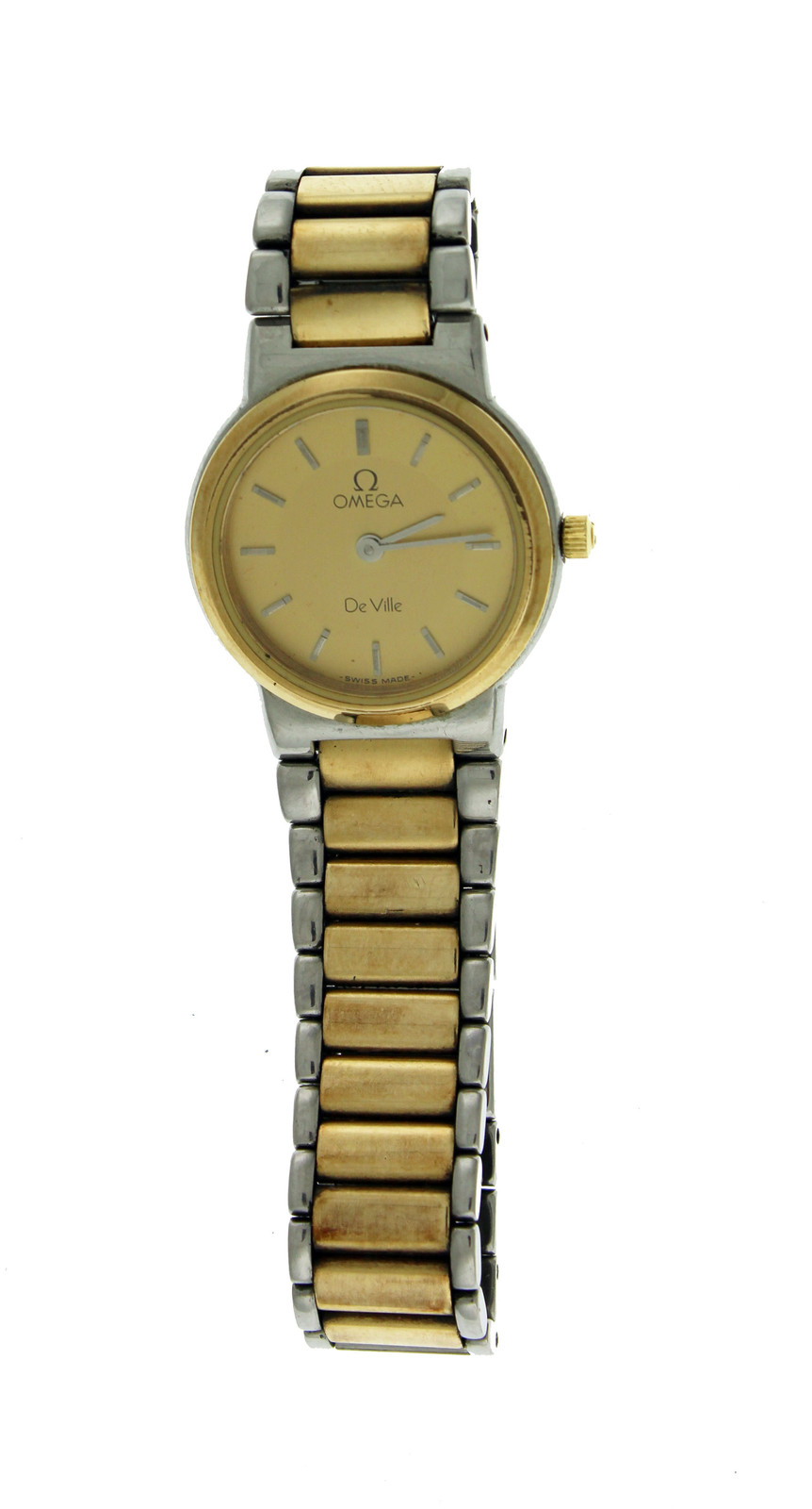 Vintage Omega De Ville 795.0861 22mm Two Tone Steel 18k Gold Bezel